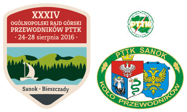 XXXIV Ogólnopolski Rajd Górski Przewodników PTTK, Sanok, Solina – Jawor, 24-28 sierpnia 2016 r.