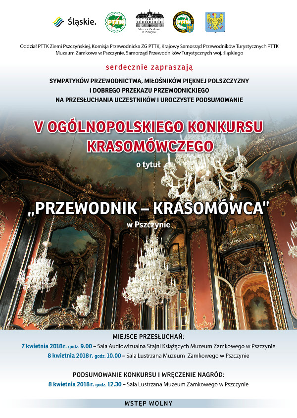 V Jubileuszowy Ogólnopolski Konkurs Krasomówczy, Pszczyna, 6 – 8 kwietnia 2018 r.