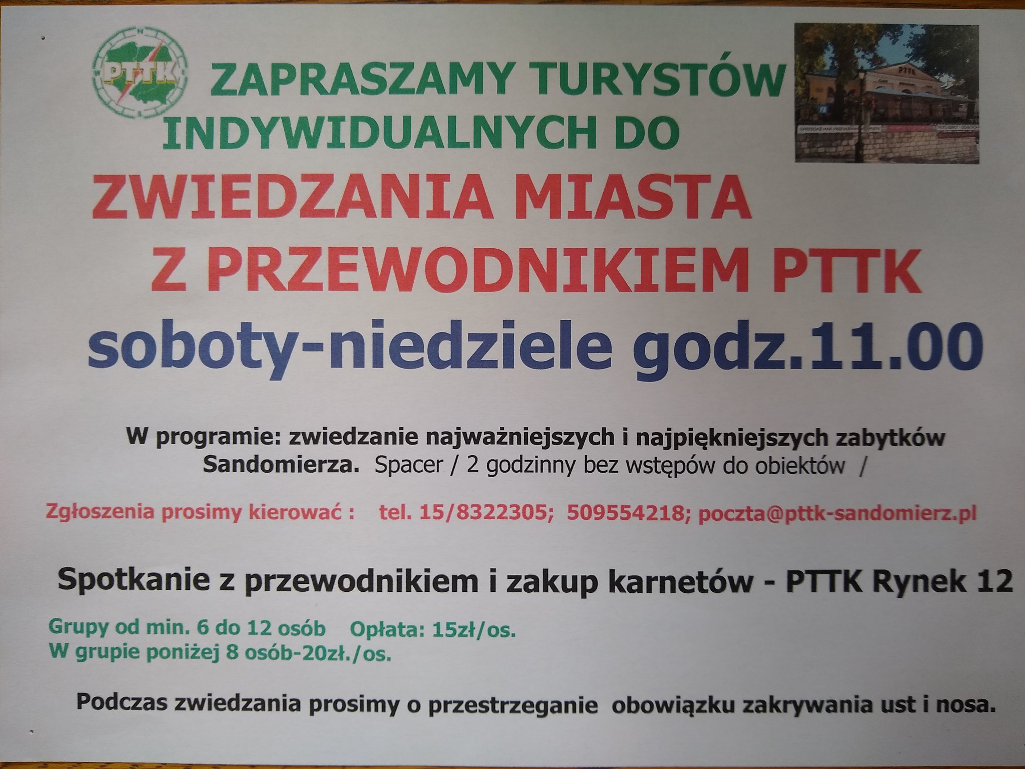 Zwiedzanie miasta z przewodnikiem PTTK