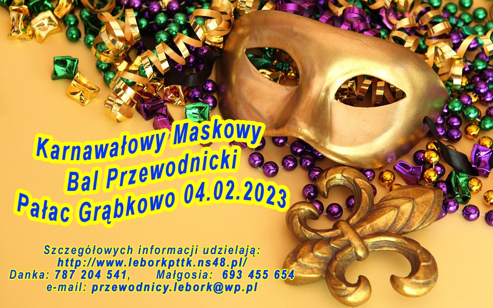 Karnawałowy Maskowy Bal Przewodnicki