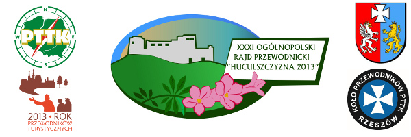 XXXI Ogólnopolski Rajd Górski Przewodników PTTK Huculszczyzna 2013, Polanica – Huculszczyzna, 28 sierpnia – 1 września 2013 r.