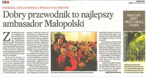 Dobry przewodnik to najlepszy ambasador Małopolski