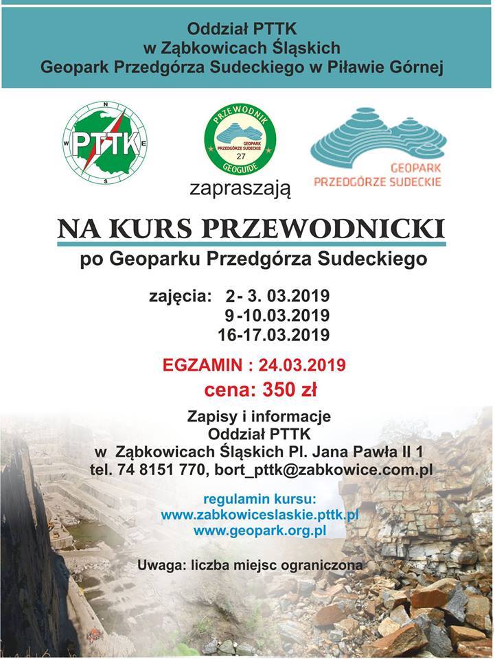 Kurs przewodnicki po Geoparku Przedgórza Sudeckiego