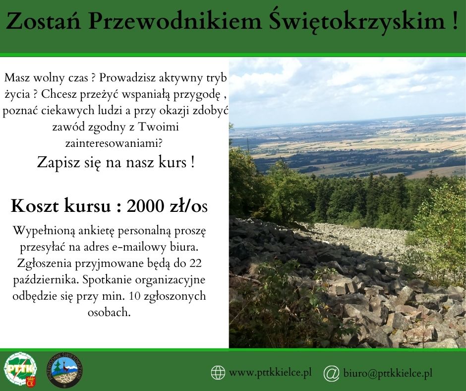 Kurs przewodników Świętokrzyskich